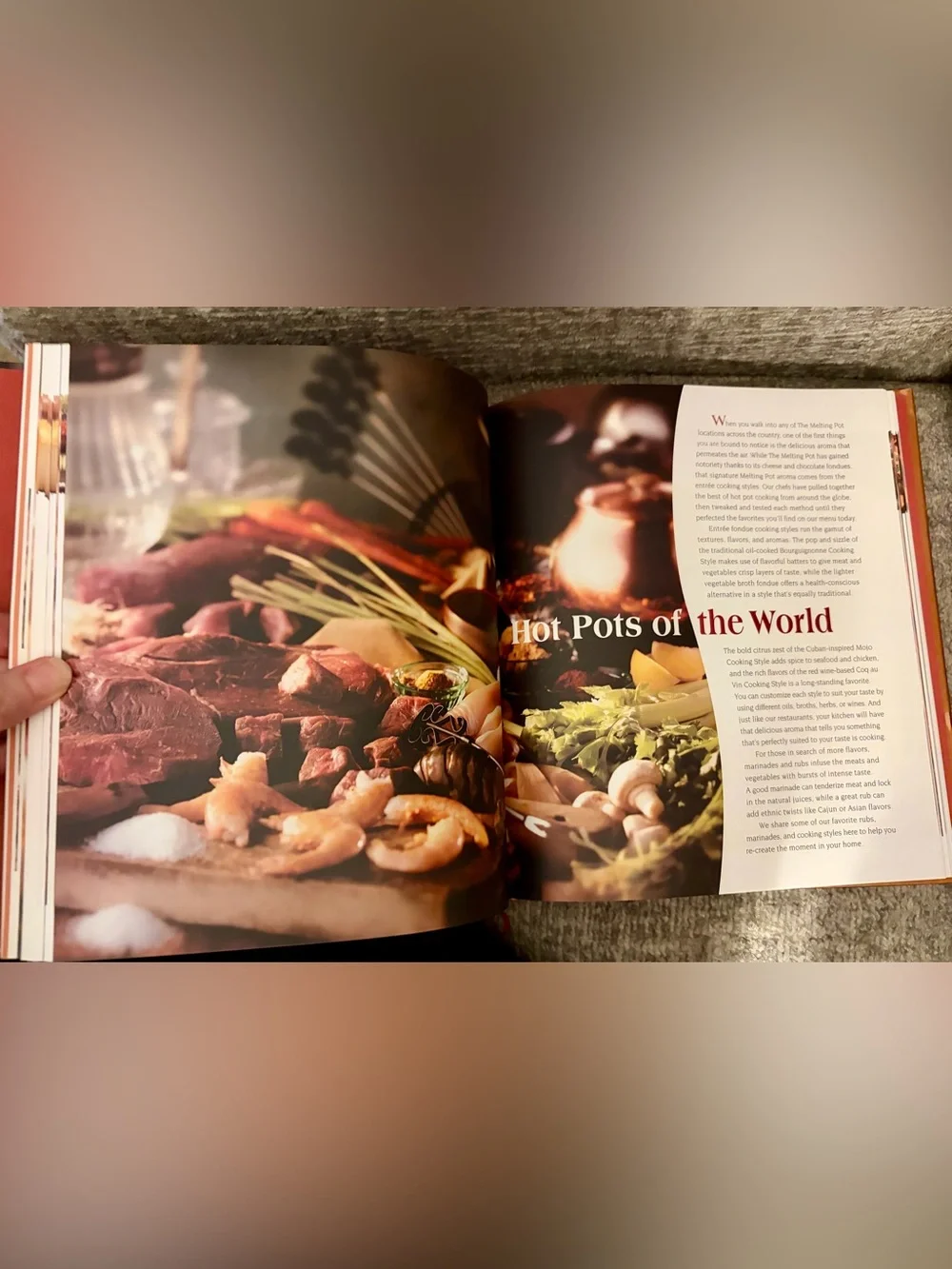 The Melting Pot fondue restaurant cookbook